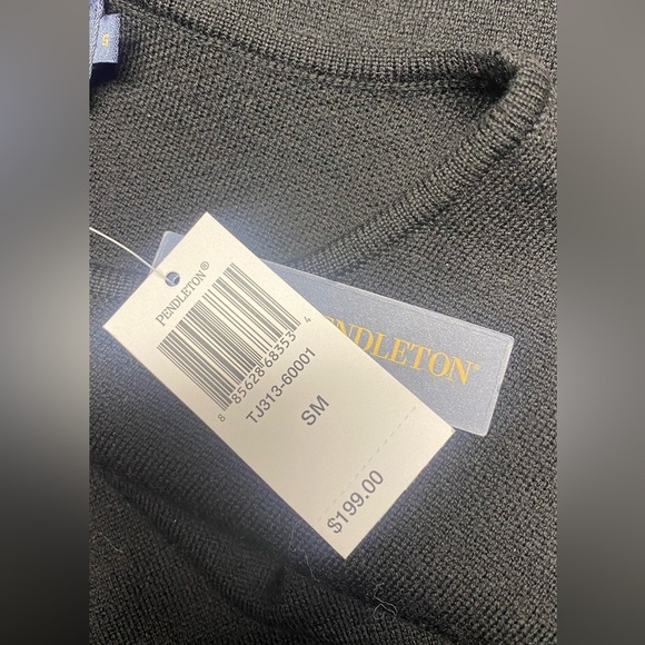 Pendleton Wool Short-Sleeve Sweater Dress - 37.5” Midi Knit Sheath Dress - Picture 7 of 8